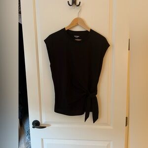 Old Navy Women's Black Sleeveless  Tie-Front Top